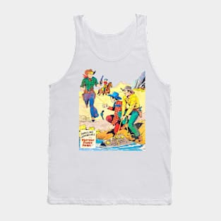 The River Money Western Robbery Cowboy Retro Broncho Bill Comic Tank Top